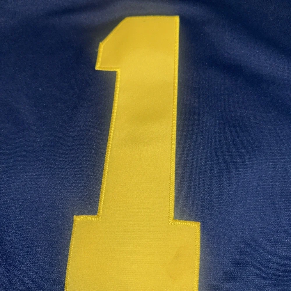 Nike Michigan Wolverines EDWARDS #1 NCAA‎ Football Jersey Sz 50 Navy Blue Sewn
